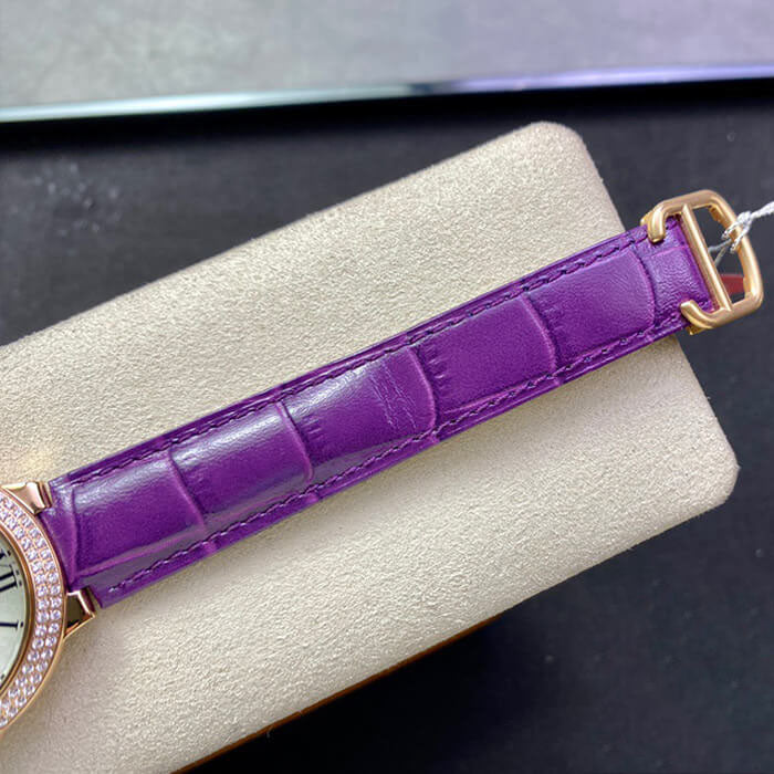 BALLON BLEU DE 36MM WJBB0009 3K FACTORY PURPLE STRAP