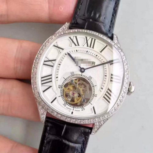 DRIVE DE W4100013 TOURBILLON WHITE TEXTURED DIAL