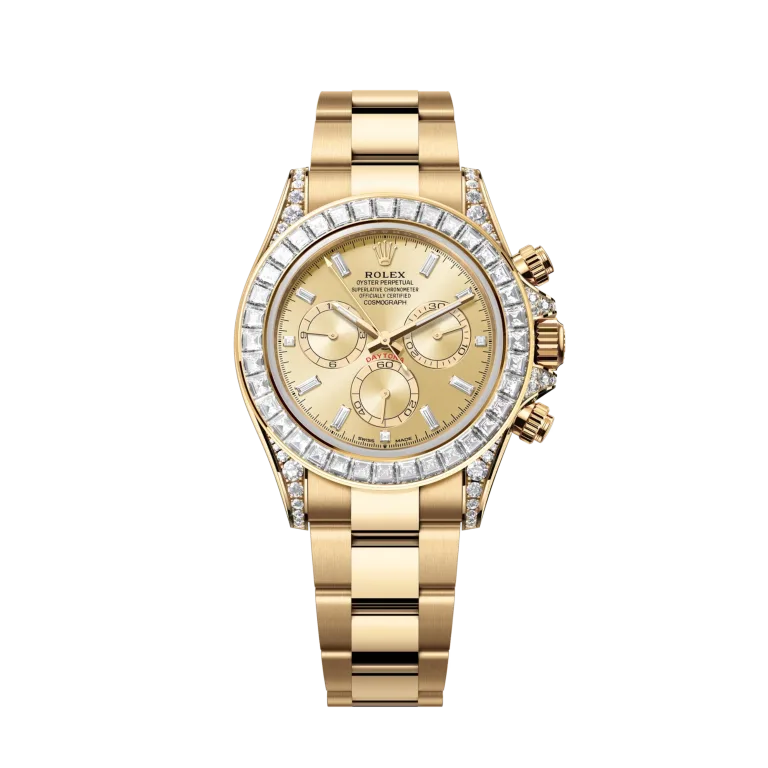 Rolex Daytona Yellow Gold Diamond Champagne Dial 126598TBR-0001 Mens 40mm