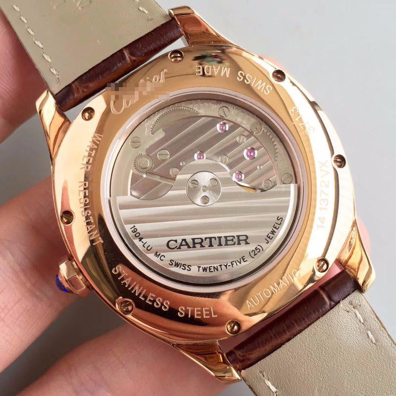 DRIVE DE MOONPHASE WGNM0008 ROSE GOLD SILVER DIAL
