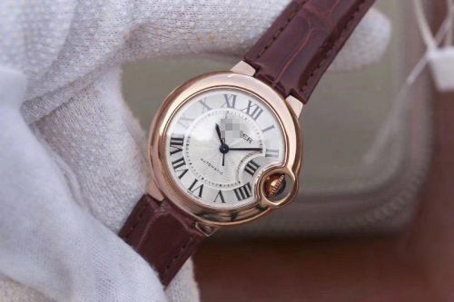 BALLON BLEU DE LADIES 33MM V6 FACTORY 18K ROSE GOLD CASE WHITE DIAL