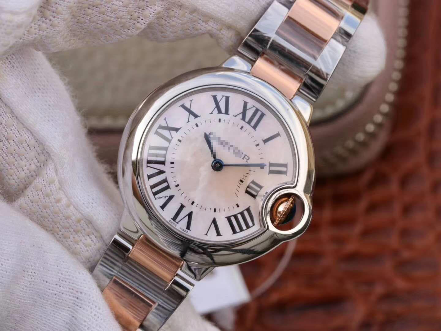 BALLON BLEU DE W69201 LADIES 33MM V6 FACTORY PINK DIAL