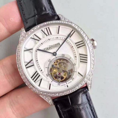 DRIVE DE W4100013 TOURBILLON WHITE TEXTURED DIAL