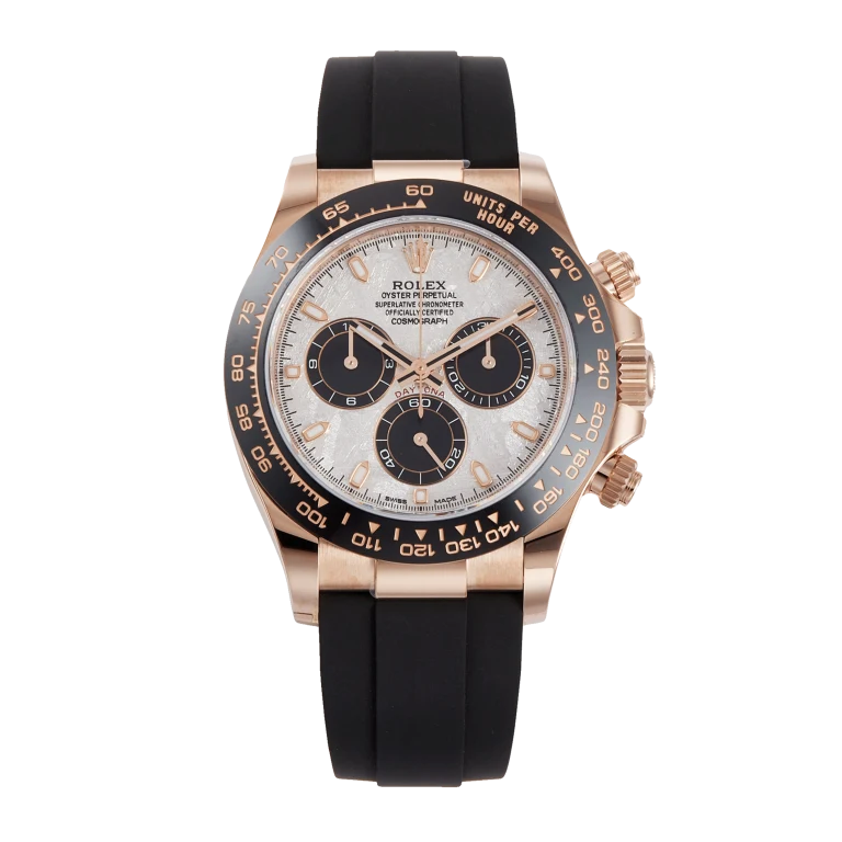 Rolex Daytona Rose Gold Oysterflex Meteorite Dial 116515LN-0054 40mm
