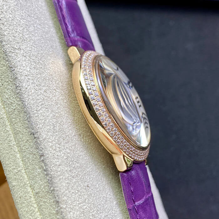 BALLON BLEU DE 36MM WJBB0009 3K FACTORY PURPLE STRAP
