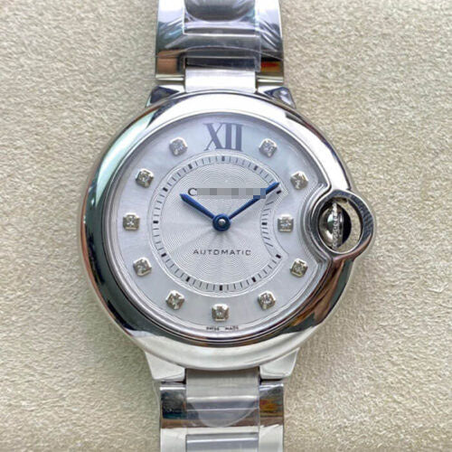 BALLON BLEU DE WE902074 33MM V6 FACTORY SILVER STAINLESS STEEL STRAP