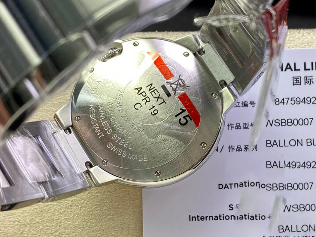 BALLON BLEU DE 36MM WSBB0007 3K FACTORY STAINLESS STEEL