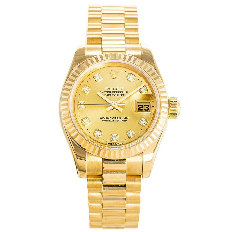 Rolex Datejust Gold 179178 Mens 36MM