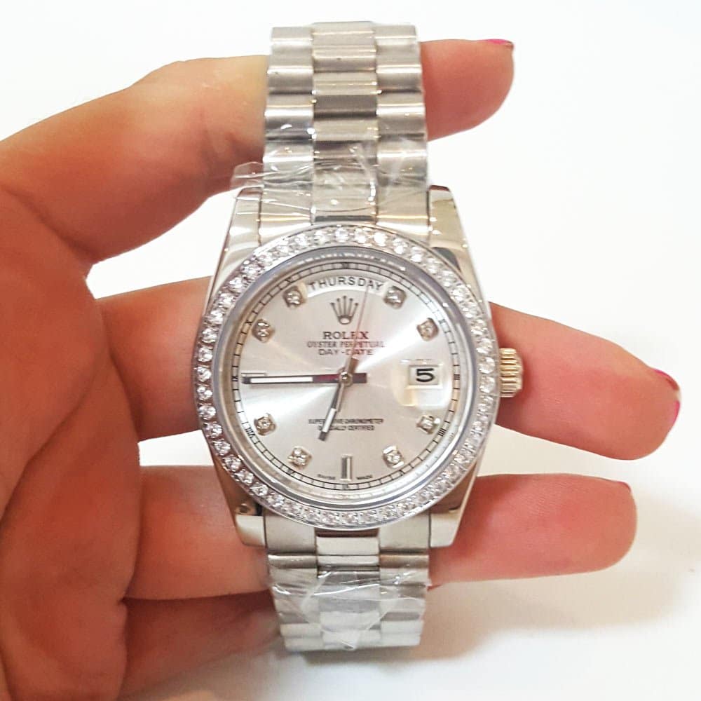 Rolex Day-Date Platinum 118346 Mens 36MM