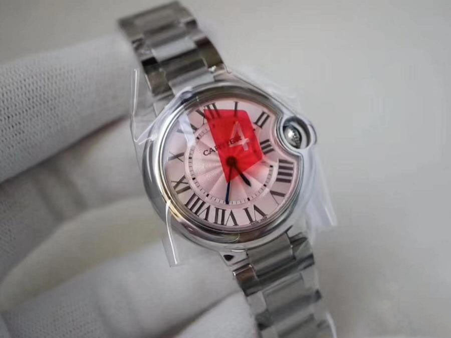 BALLON BLEU DE WE902073 33MM V6 FACTORY PINK DIAL