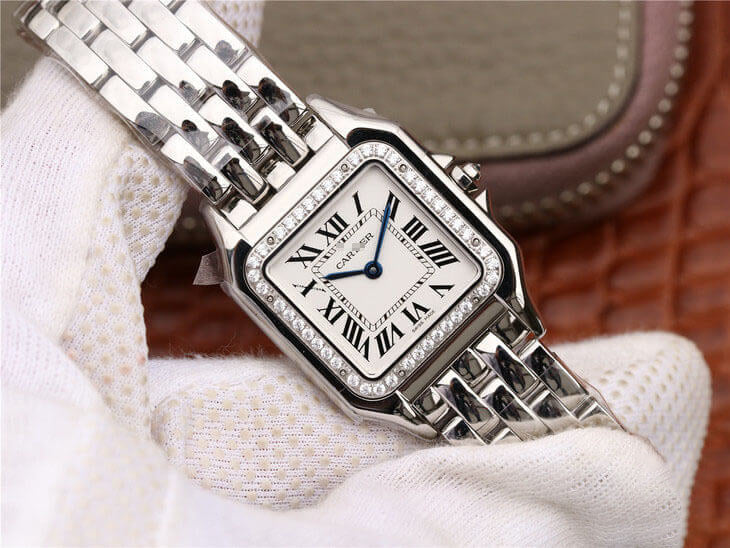 PANTHERE DE W4PN0008 GF FACTORY DIAMOND-SET BEZEL