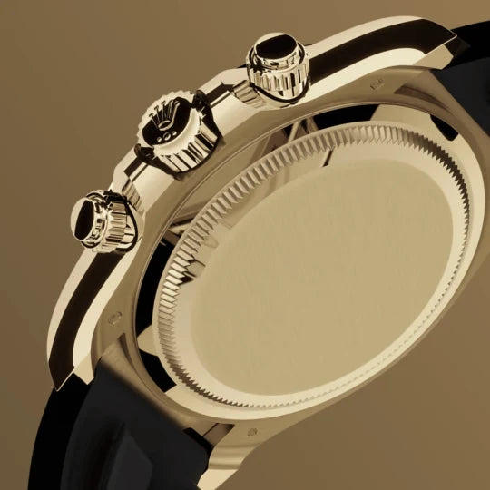 Rolex Daytona Yellow Gold Oysterflex Black Dial 126518LN-0004 Mens 40mm