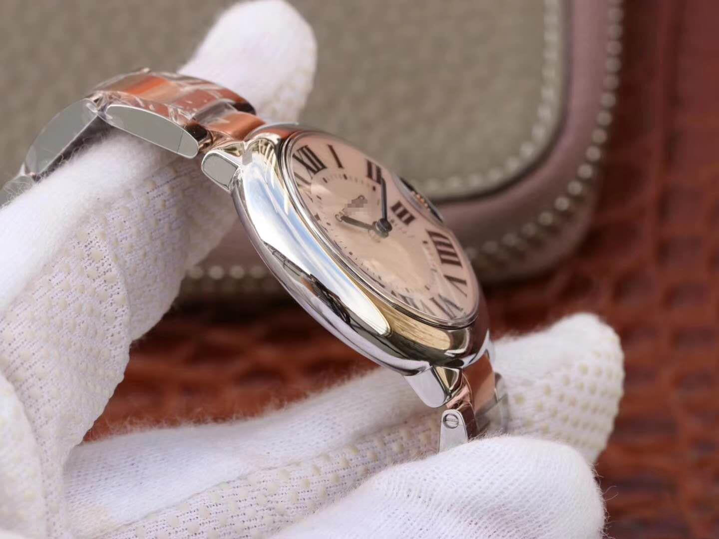 BALLON BLEU DE W69201 LADIES 33MM V6 FACTORY PINK DIAL