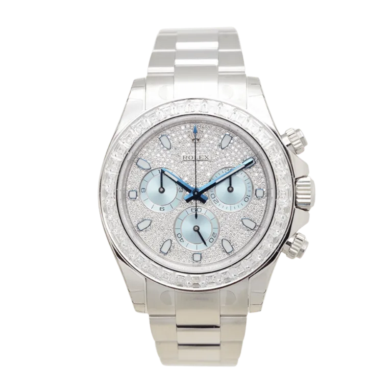 Rolex Daytona Platinum Diamond Pave Dial 116576TBR-0004 Mens 40mm