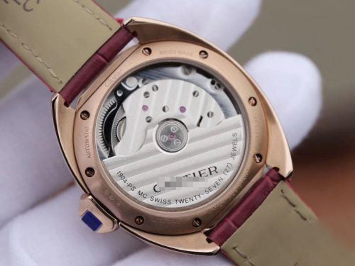 CLE DE AUTOMATIC 35MM WJCL0032 18K ROSE GOLD SILVER-GRAY DIAL