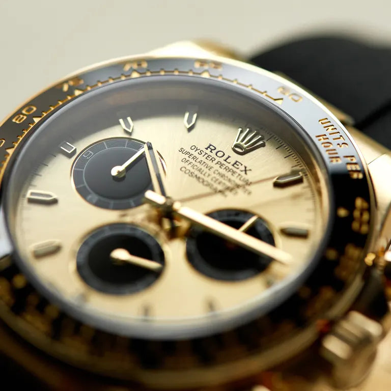 Rolex Daytona Yellow Gold Oysterflex Champagne Dial 126518LN-0012 40mm