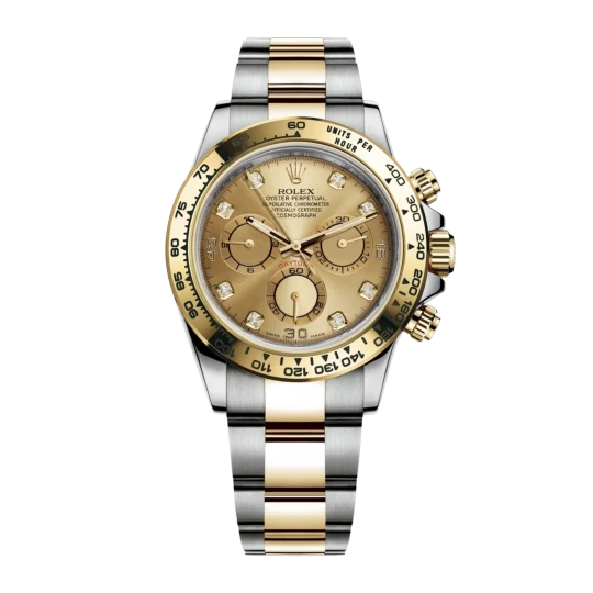 Rolex Daytona Yellow Gold & Steel Champagne Dial 116503-0006 Mens 40mm