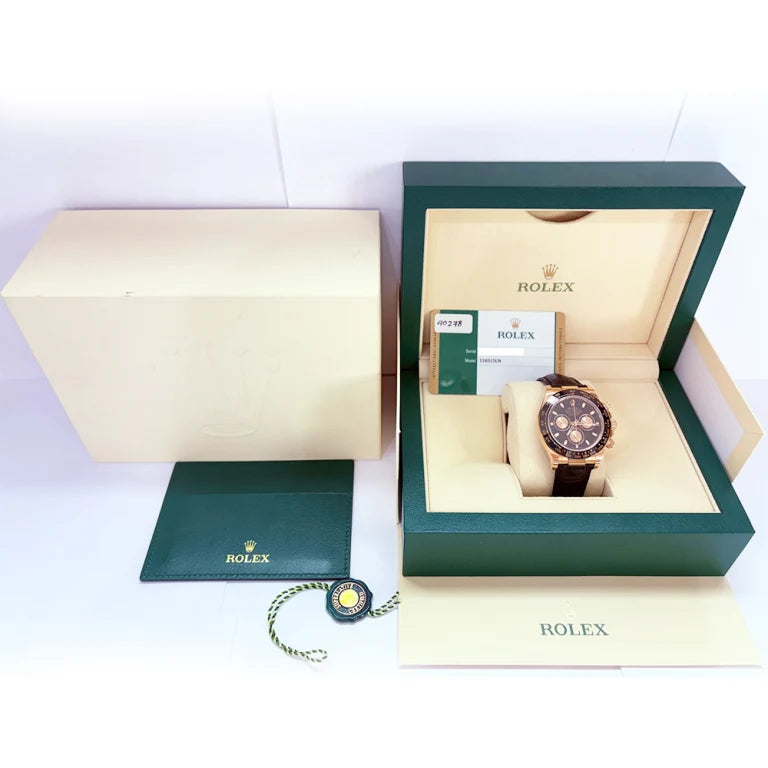 Rolex Daytona Rose Gold Black Dial 116515LN-0008 Mens 40mm