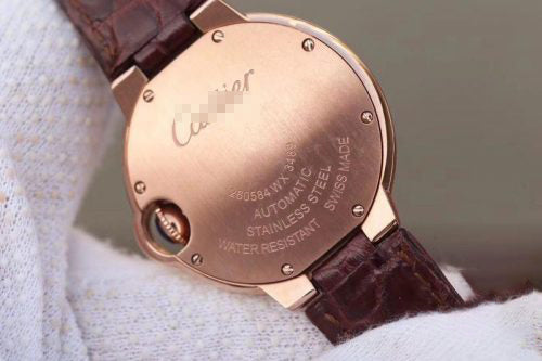 BALLON BLEU DE LADIES 33MM V6 FACTORY 18K ROSE GOLD CASE WHITE DIAL