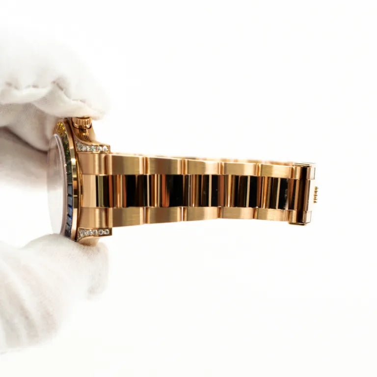 Rolex Daytona Rose Gold Rainbow Black Dial 116595RBOW-0001 Mens 40mm