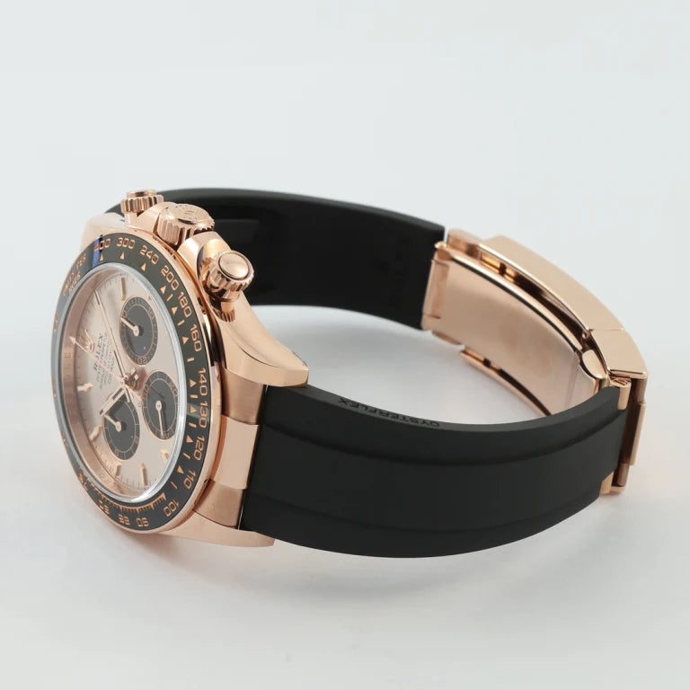 Rolex Daytona Rose Gold Oysterflex Pink Dial 126515LN-0006 Mens 40mm