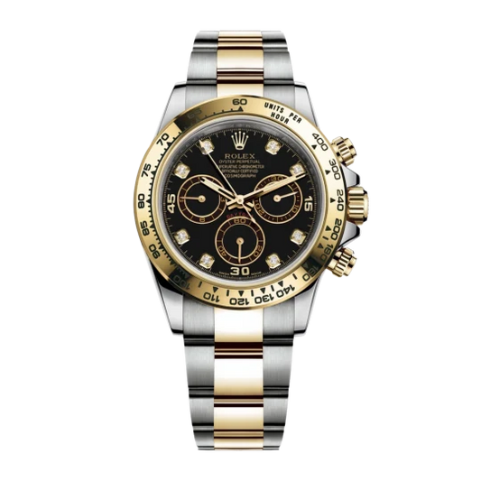 Rolex Daytona Yellow Gold & Steel Black Dial 116503-0008 Mens 40mm