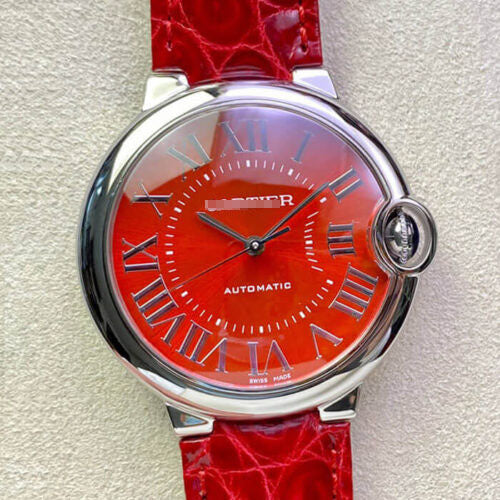 BALLON BLEU DE  36MM 3K FACTORY RED STRAP