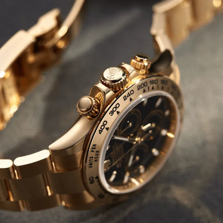 Rolex Daytona Yellow Gold Black Dial 116508-0004 Mens 40mm