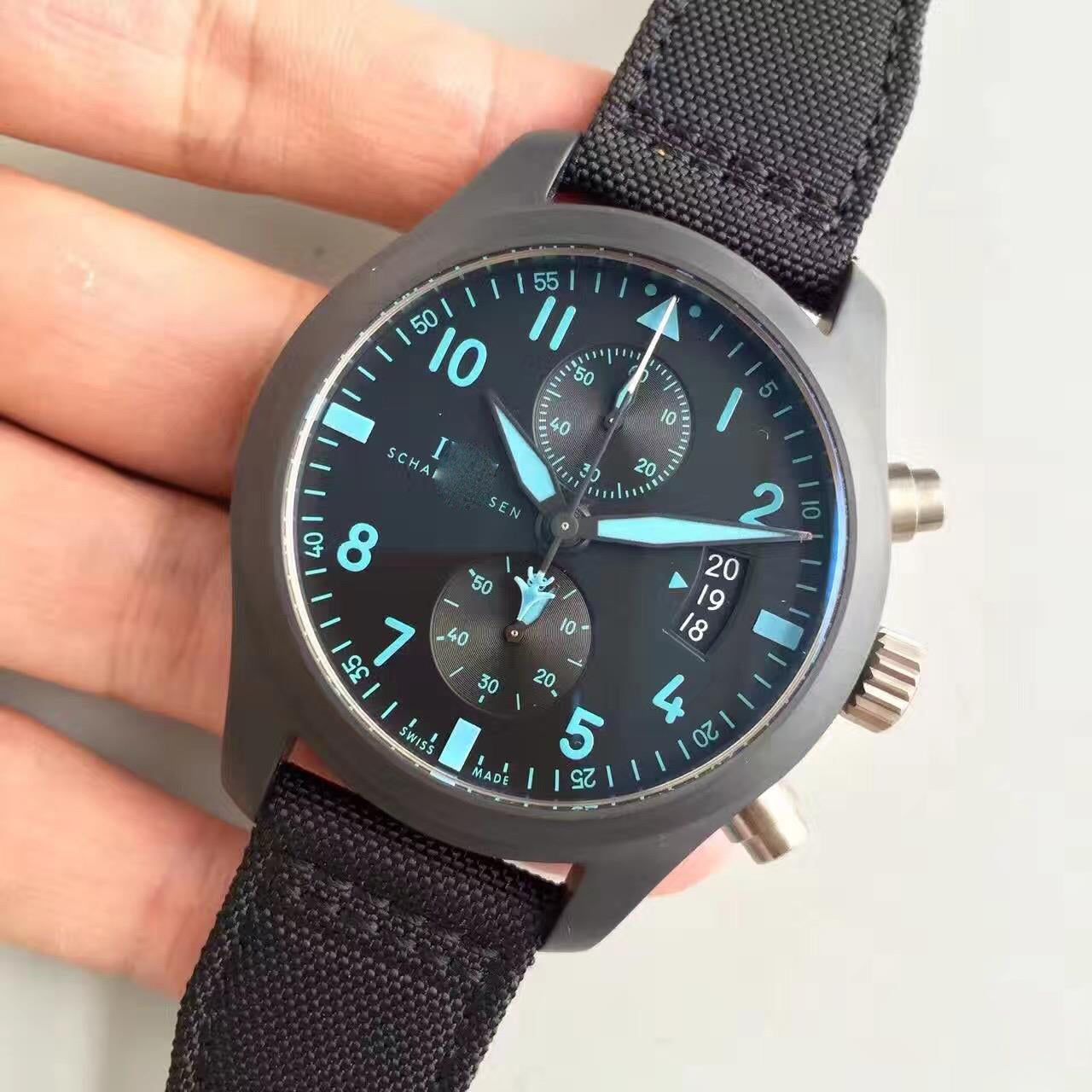 PILOT CHRONOGRAPH TOP GUN IW388003 ZF FACTORY BLACK DIAL