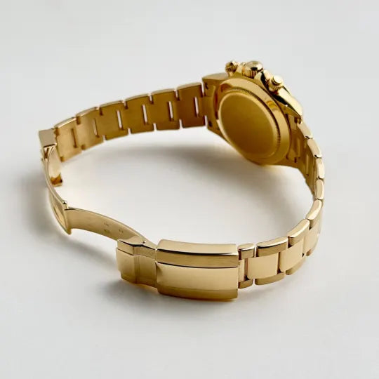 Rolex Daytona Yellow Gold Blue Dial 116508 Blue Arabic 40mm