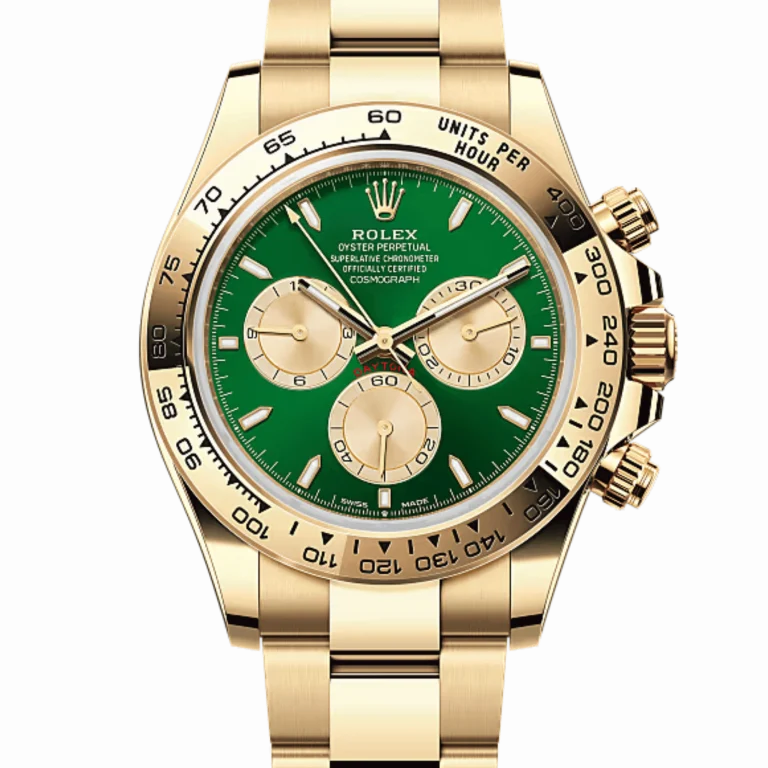 Rolex Daytona Yellow Gold Green Dial 126508-0008 Mens 40mm