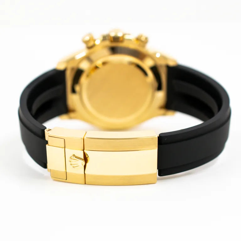 Rolex Daytona Yellow Gold Oysterflex Champagne Dial 116518LN-0040 Mens 40mm