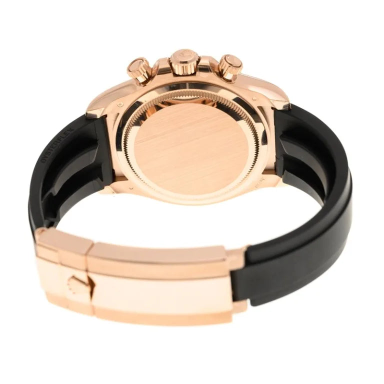 Rolex Daytona Rose Gold Oysterflex Black Dial 126515LN-0004 Mens 40mm