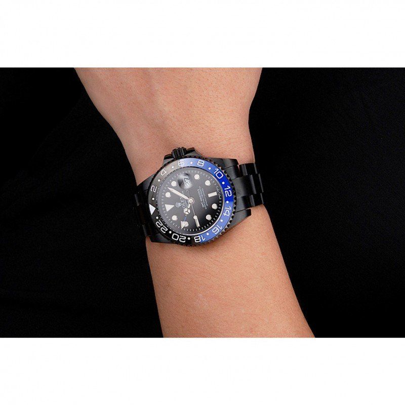 Rolex GMT Master II Black Dial Blue PR18239 Men Watch 41MM