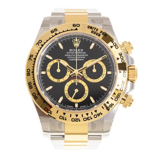 Rolex Daytona Yellow Gold & Steel Black Dial 126503-0003 Mens 40mm