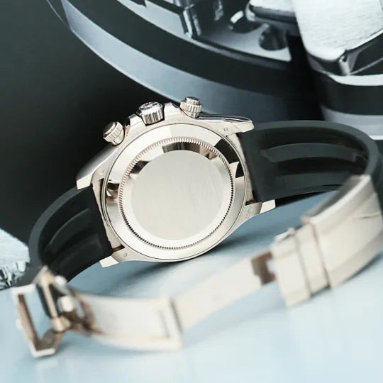 Rolex Daytona White Gold Oysterflex Black Dial 116519LN-0022 Mens 40mm