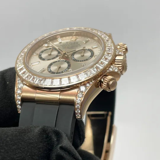 Rolex Daytona Rose Gold Diamond Pink Dial 126535TBR-0002 Mens 40mm