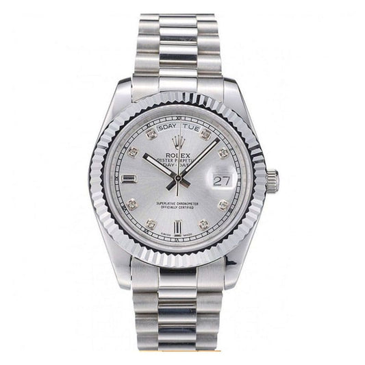 Rolex DayDate Silver Dial 41995 Men 41MM