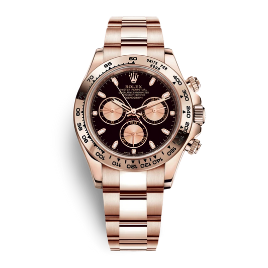 Rolex Daytona Rose Gold Black Dial 116505-0008 Mens 40mm