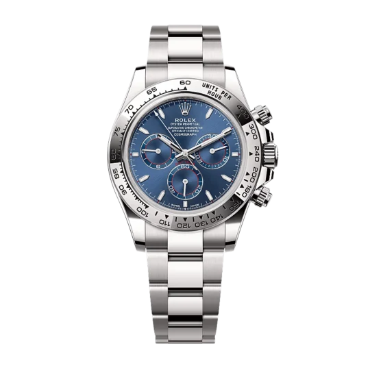 Rolex Daytona  White Gold Blue Dial 126509-0005 Mens 40mm