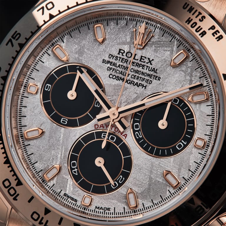 Rolex Daytona Rose Gold Meteorite Dial 116505-0014 Mens 40mm