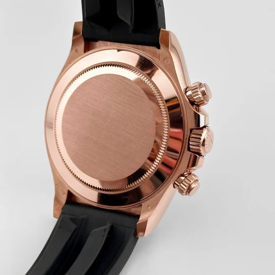 Rolex Daytona Rose Gold Oysterflex Brown Dial 116515LN-0041 Mens 40mm