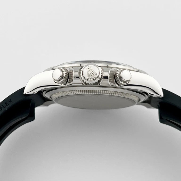 Rolex Daytona  White Gold Oysterflex Black Dial 126519LN-0002 Mens 40mm