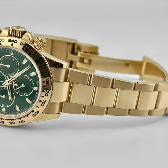 Rolex Daytona Yellow Gold Green Dial "John Mayer" 116508-0013 Mens 40mm