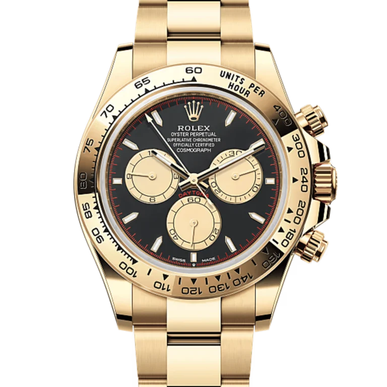Rolex Daytona Yellow Gold Black Dial 126508-0002 Mens 40mm