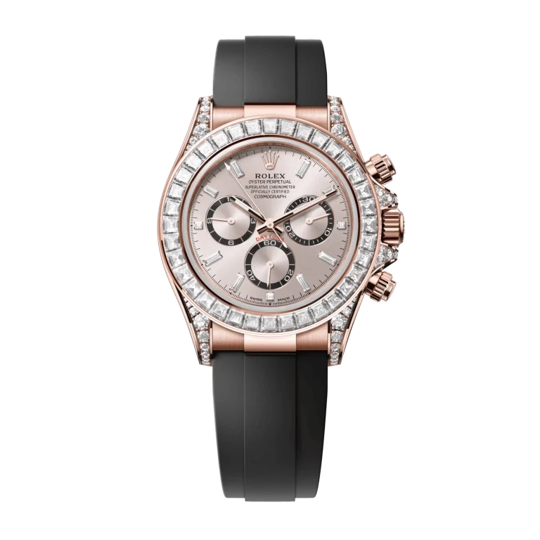 Rolex Daytona Rose Gold Diamond Pink Dial 126535TBR-0002 Mens 40mm