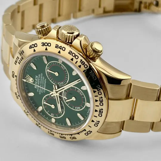 Rolex Daytona Yellow Gold Green Dial "John Mayer" 116508-0013 Mens 40mm