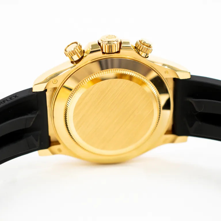 Rolex Daytona Yellow Gold Oysterflex Champagne Dial 116518LN-0040 Mens 40mm