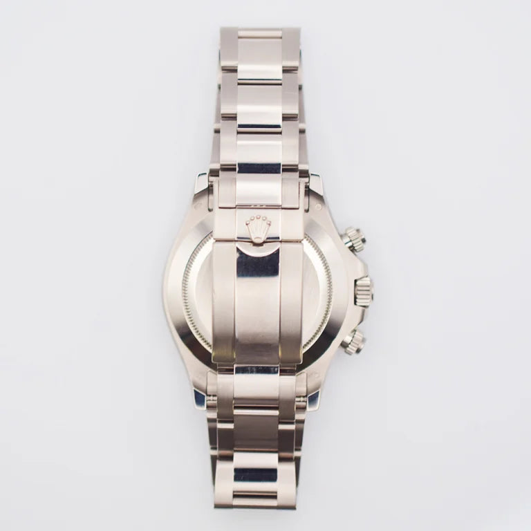 Rolex Daytona White Gold Pave Dial 116509 Pave Sapphire Mens 40mm