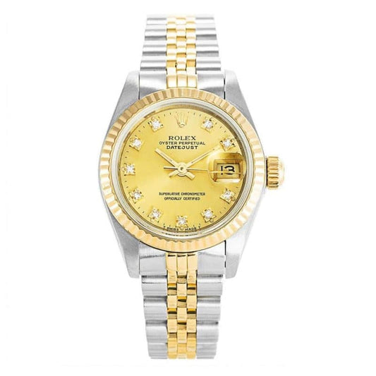 Rolex Datejust Gold and Diamonds 69173 Ladies 26MM